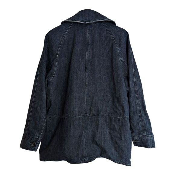 Free People Oversized Slouchy Relaxed Fit Lined Medium Wash Denim Jacket - Picture 3 of 8